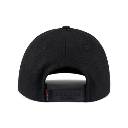 Grundens Logo Ancher Wool Trucker Hat Black