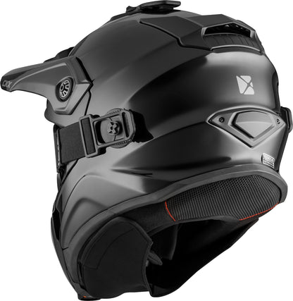 CKX Titan Helmet Dual Lens Solid Glossy Black Size L