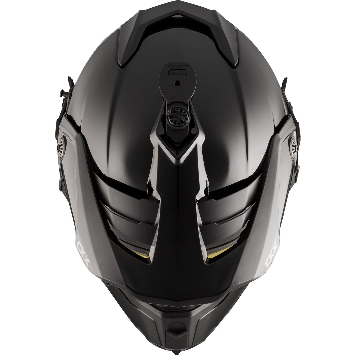 CKX Titan Helmet with Goggles DL Solid Glossy Black Size M