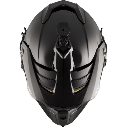 CKX Titan Helmet with Goggles DL Solid Glossy Black Size M