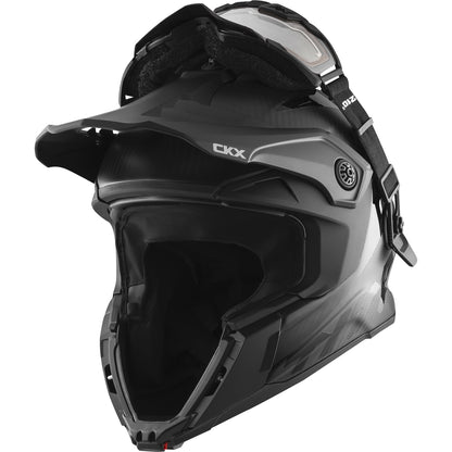CKX Titan Helmet Electric Dual Lens Solid Glossy Black Size XL