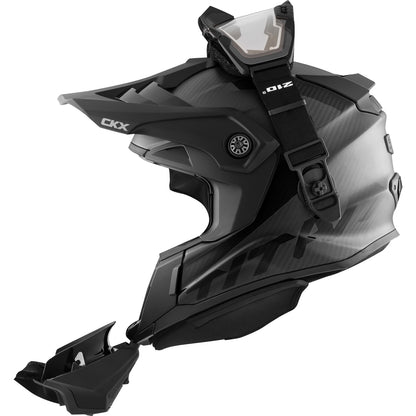 CKX Titan Helmet Electric Dual Lens Solid Glossy Black Size XL