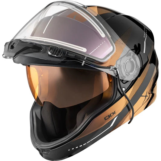 CKX Contact Artik Helmet Electric Double Shield Glossy Copper Size M