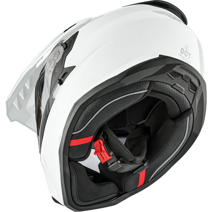 CKX DS24 Dual Sport Helmet Glossy Pearly White Size 2XL