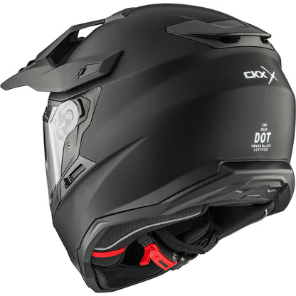 CKX DS24 Dual Sport Helmet Double Shield Matte Black Size XL
