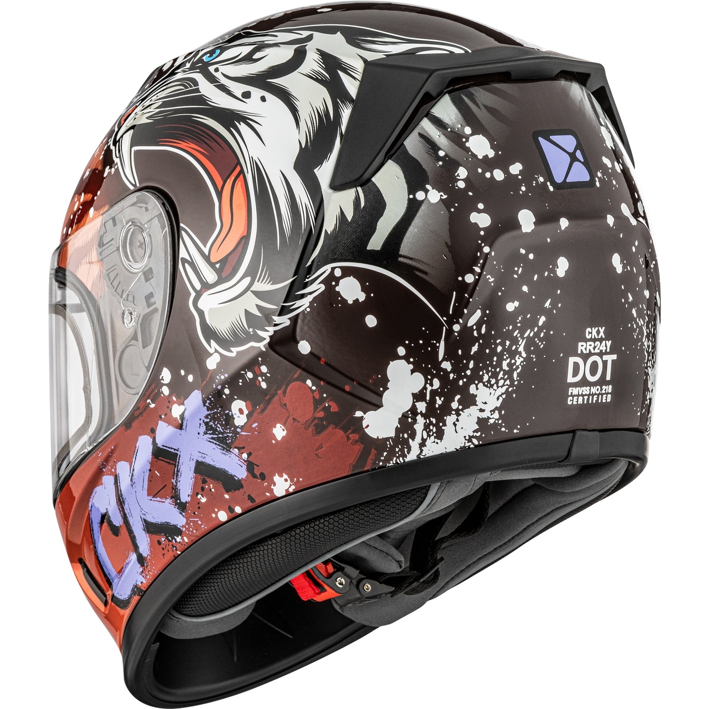 CKX RR24Y Helmet DL Amur Tawny Glossy Size XL