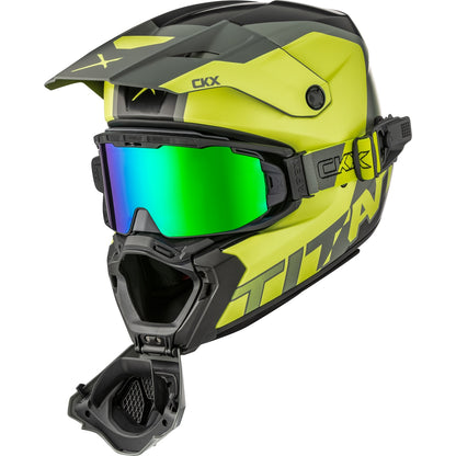 CKX Titan AMS DL Helmet Nunavut Matte Lime Size L