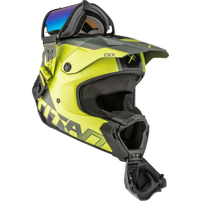 CKX Titan AMS DL Helmet Nunavut Matte Lime Size L