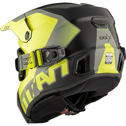 CKX Titan AMS DL Helmet Nunavut Matte Lime Size L