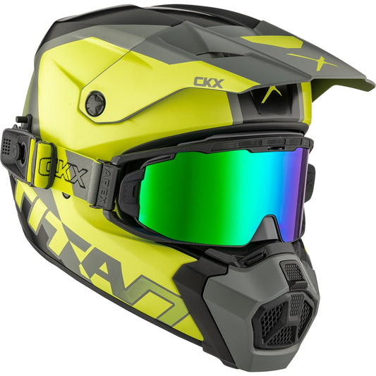 CKX Titan AMS DL Helmet Nunavut Matte Lime Size L