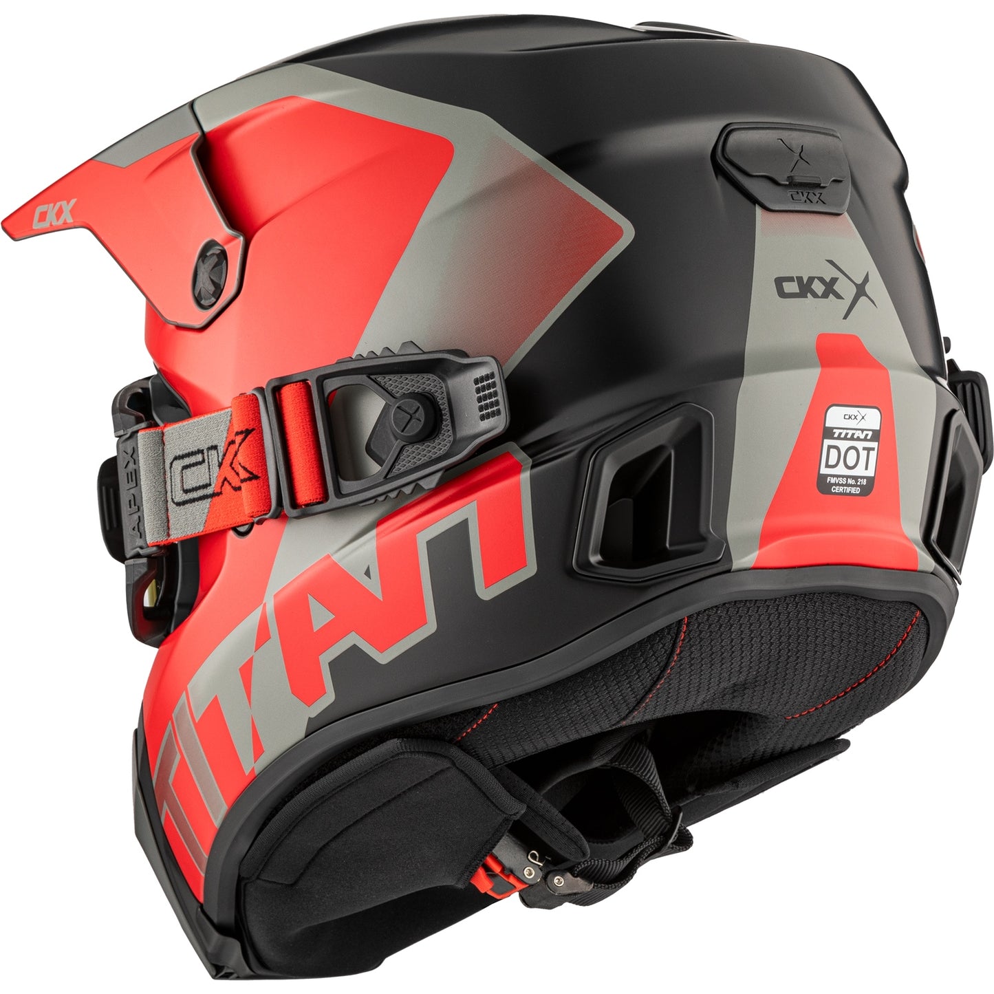 CKX Titan AMS DL Helmet Nunavut Matte Red Size XL