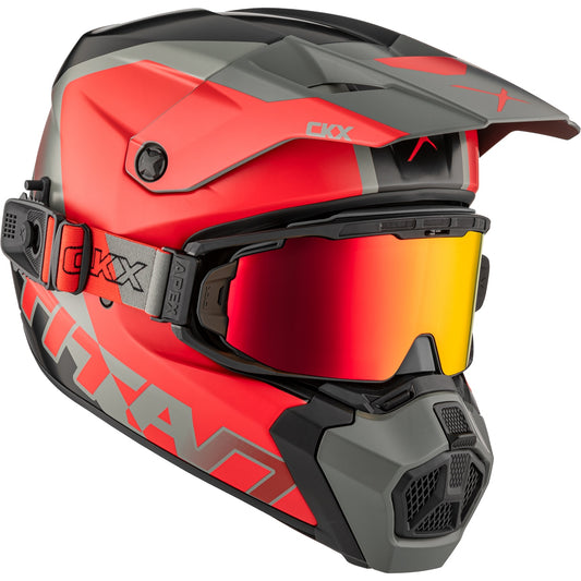 CKX Titan AMS DL Helmet Nunavut Matte Red Size XL