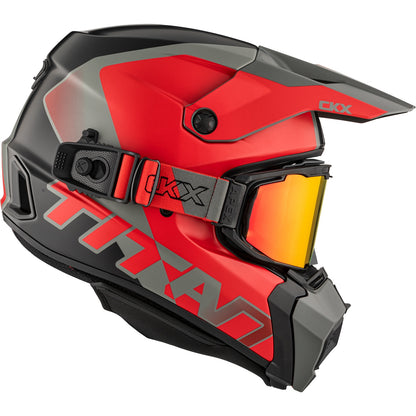 CKX Titan AMS DL Helmet Nunavut Matte Red Size XL