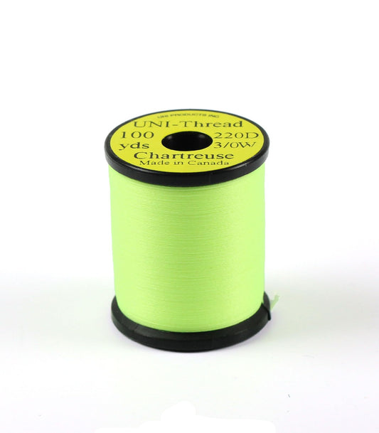 Uni-Thread Chartreuse 100yd 3/0