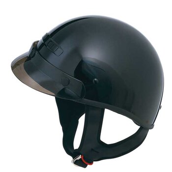 GMAX GM35 Fully Dressed Half Helmet Black Size XL
