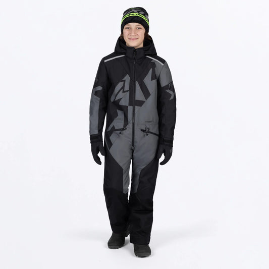 FXR Cold Cross CX Monosuit Black/Charcoal Size 12