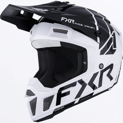 FXR Clutch MX Helmet Youth's White/Black Size M