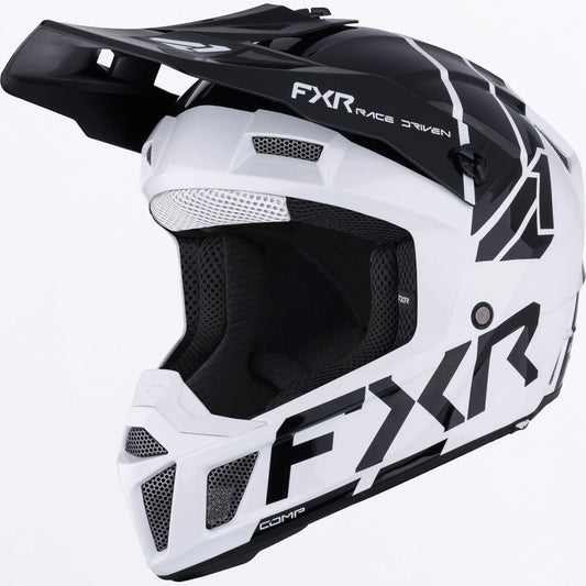 FXR Clutch MX Helmet Youth's White/Black Size L
