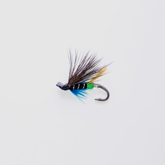 Wet Fly Blue Charm Green Butt #8