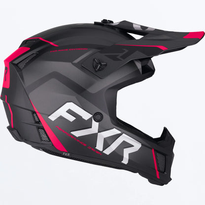 FXR Clutch EVO Helmet Black/Razz Size M