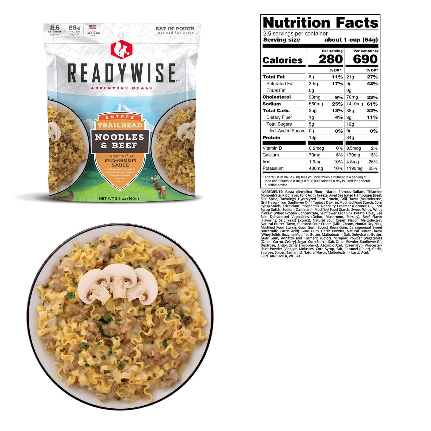 ReadyWise Noodles with Beef