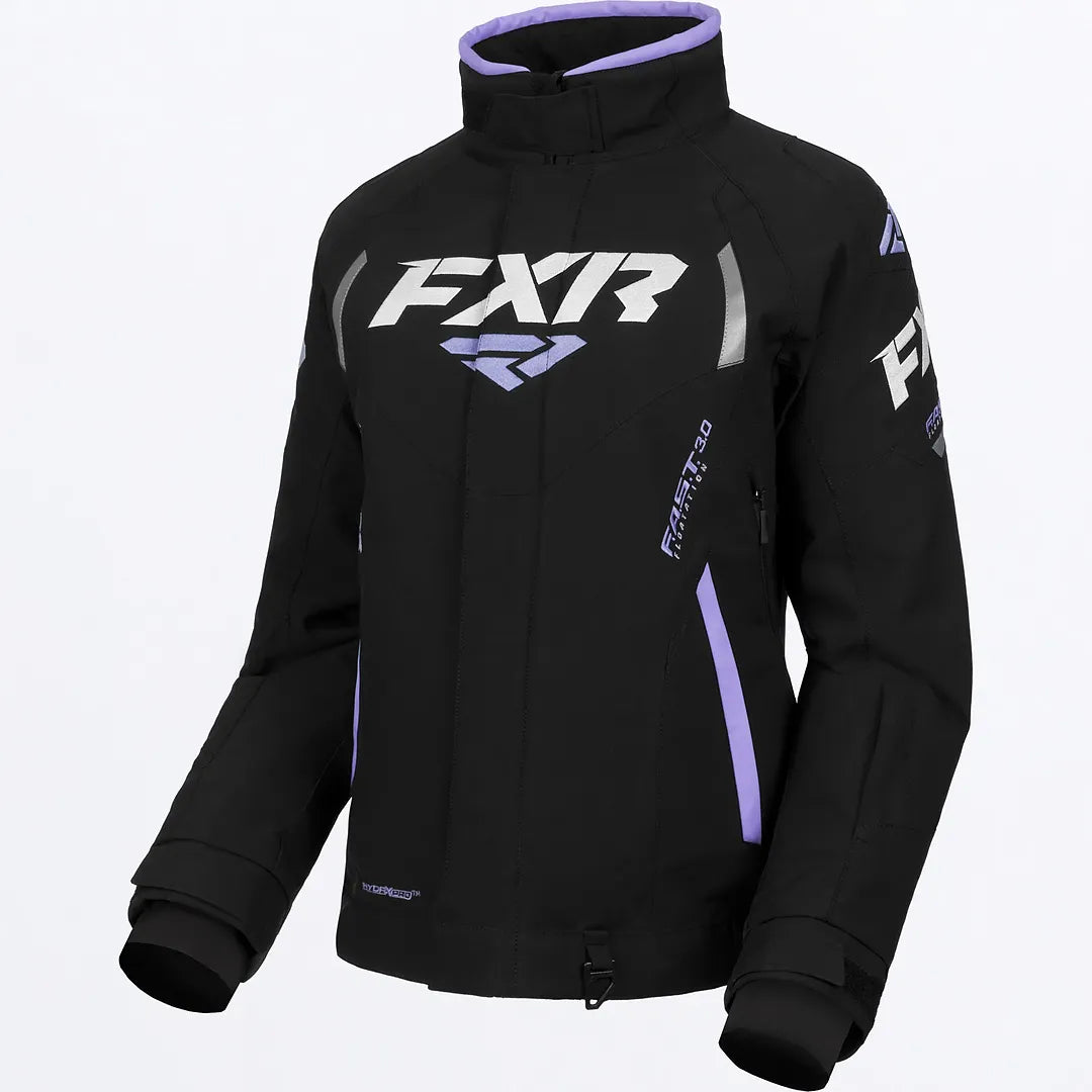 FXR Team FX Jacket Black and Lilac Size 6