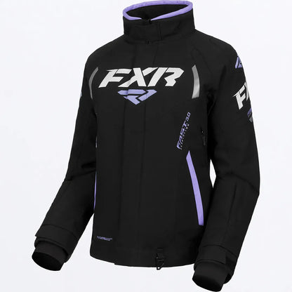 FXR Team FX Jacket Black and Lilac Size 6