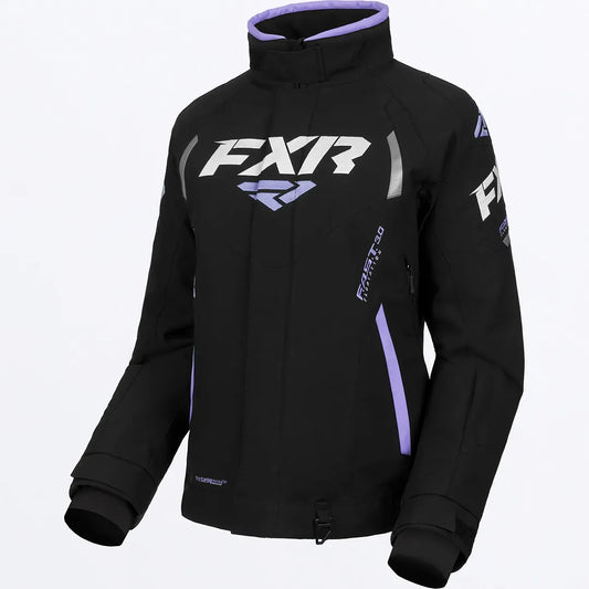 FXR Team FX Jacket Black/Lilac Size 6