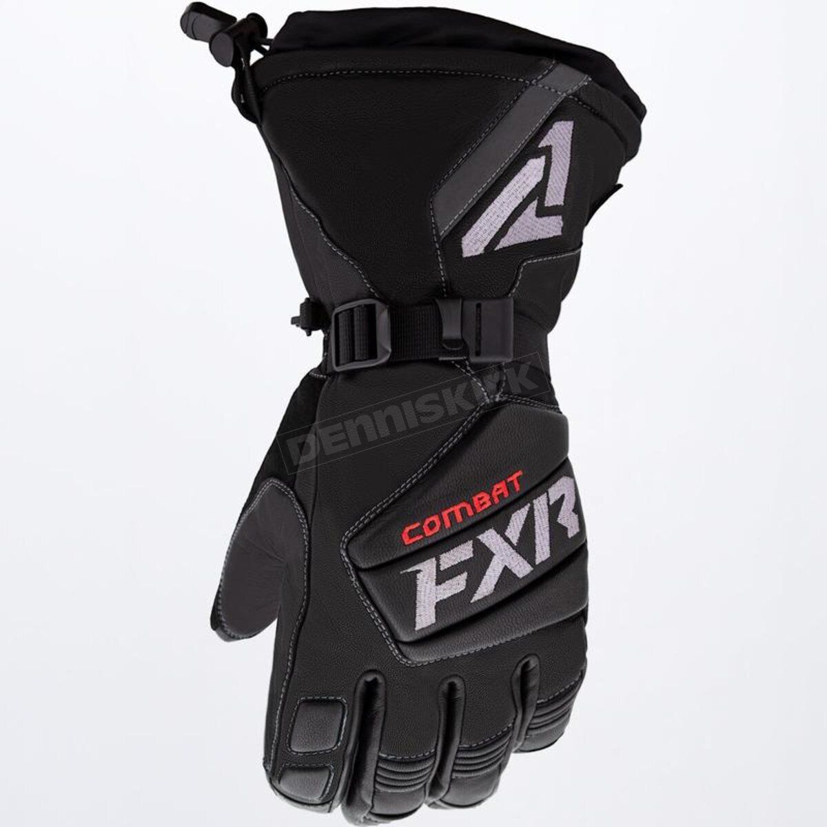 FXR Leather Gauntlet Glove Black Size 3XL