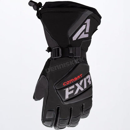 FXR Leather Gauntlet Glove Black Size 3XL