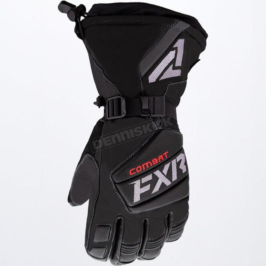 FXR Leather Gauntlet Glove Black Size 3XL