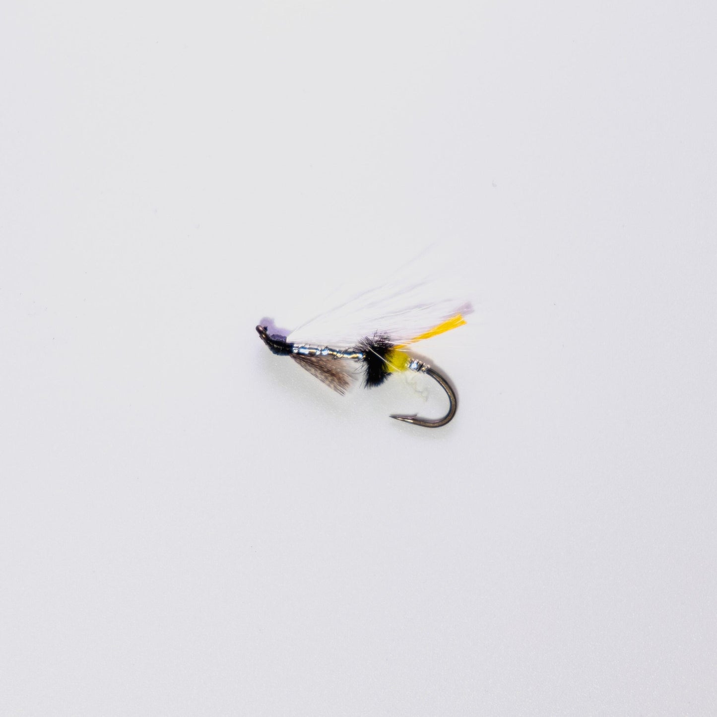 Wet Fly Silver Grey White Wing #8