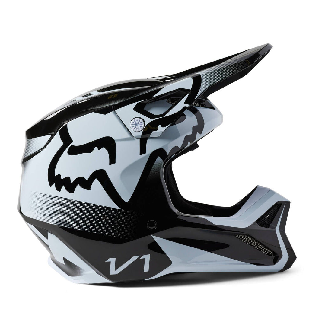 Fox V1 Leed Helmet Dot/Ece BK/WH MD