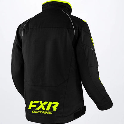 M OCTANE JACKET BLACK/HI VIS LG
