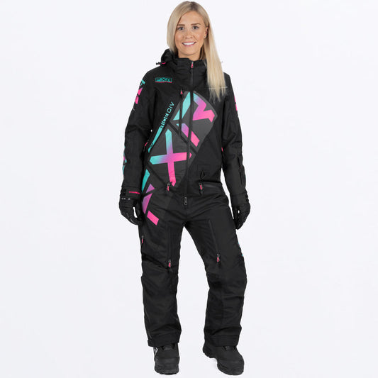 W CX LITE MONOSUIT BLACK/MINT-E PINK FADE SZ16