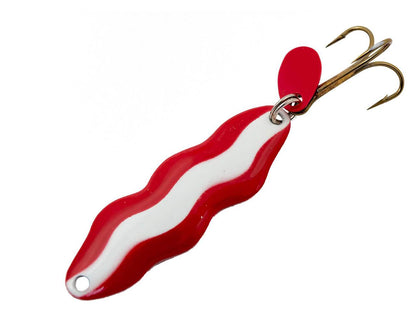 Lucky Strike Serpent Wobbler 2 3/4 RD/WH Nickel