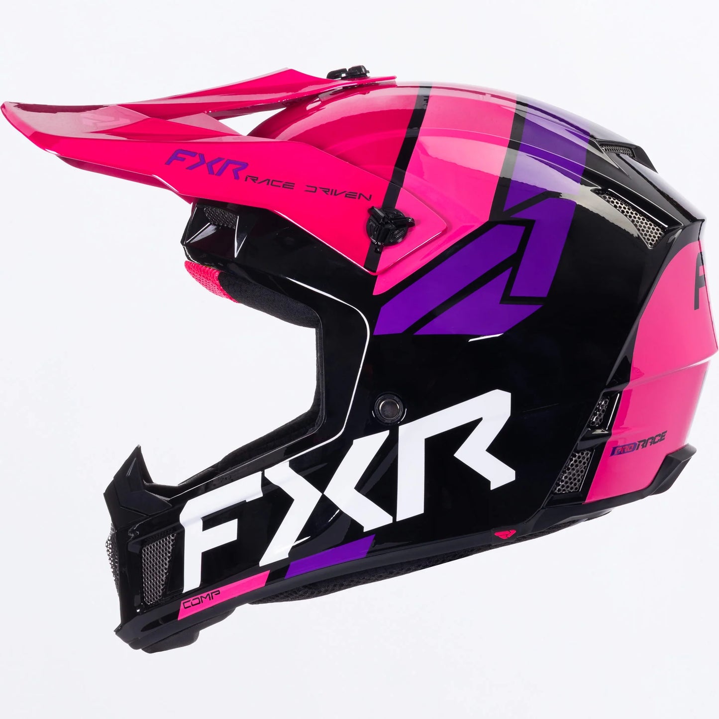 FXR Clutch Comp MX Helmet Black/Razz Size L