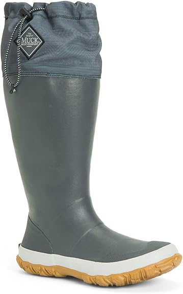 Muck Forager Tall Dark Gray with Print Size 8