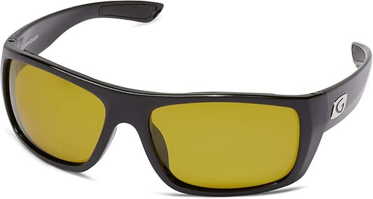 Guideline Coil Polarized Sunglasses Black Frame Amber Lens