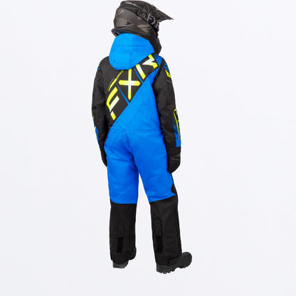 FXR CX Monosuit Youths' Black/Blue/HiVis Size 14