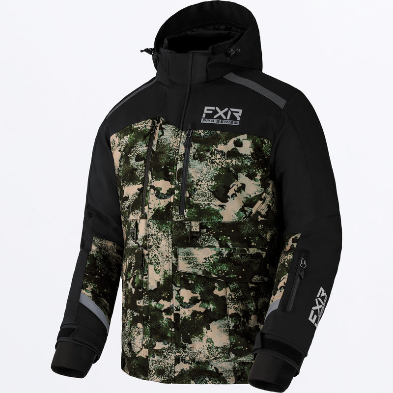 FXR Expedition X Ice Pro Jacket Men's Black/Army Camo Size M
