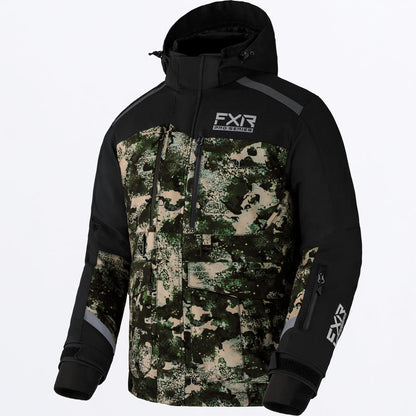 FXR Expedition X Ice Pro Jacket Men's Black/Army Camo Size M