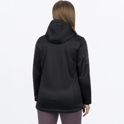 FXR Pulse Softshell Jacket Women's Black and Grey Size 7