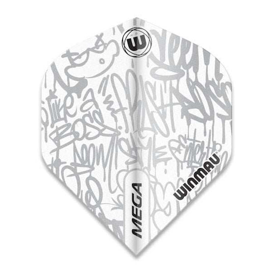 Winmau Mega Standard Flights White