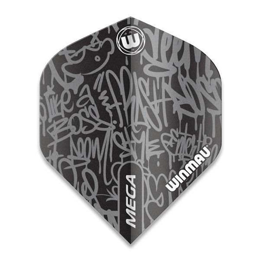 Winmau Mega Standard Flights Black