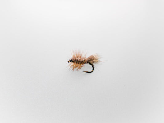 Dry Fly Brown Body Brown Hackle Bug #10