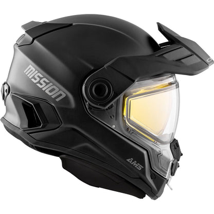 HELM MISSION AMS DL SOLID BK 2XL