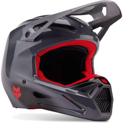 Fox V1 Interfere Helmet GY/RD MD