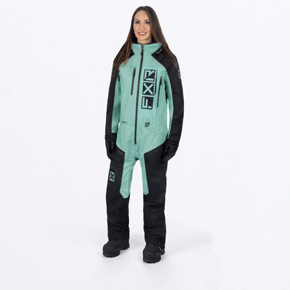FXR Recruit F.A.S.T. Monosuit Women's Sage/Black Size 14