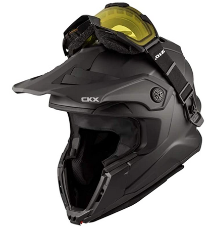 CKX Titan Helmet Dual Lens Solid Matte Black Size XL